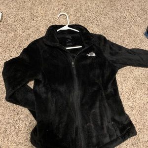 fuzzy north face jacket